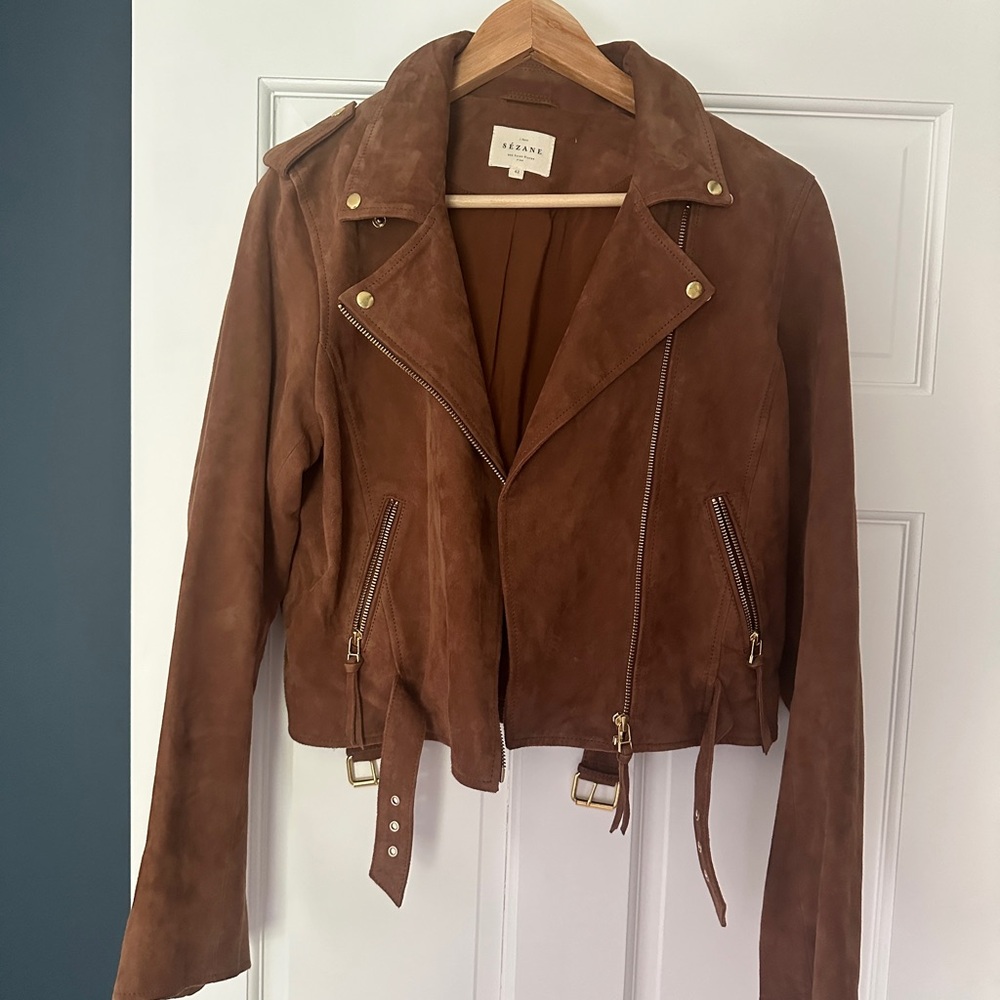 Sezane Zig Moto Jacket